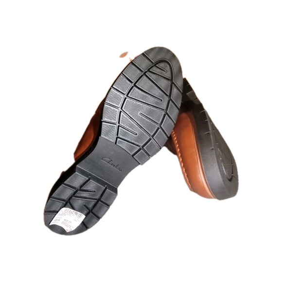 Clarks Collection Leather Loafers Westlynn Bay Tan Womens SZ 8 - Picture 10 of 11